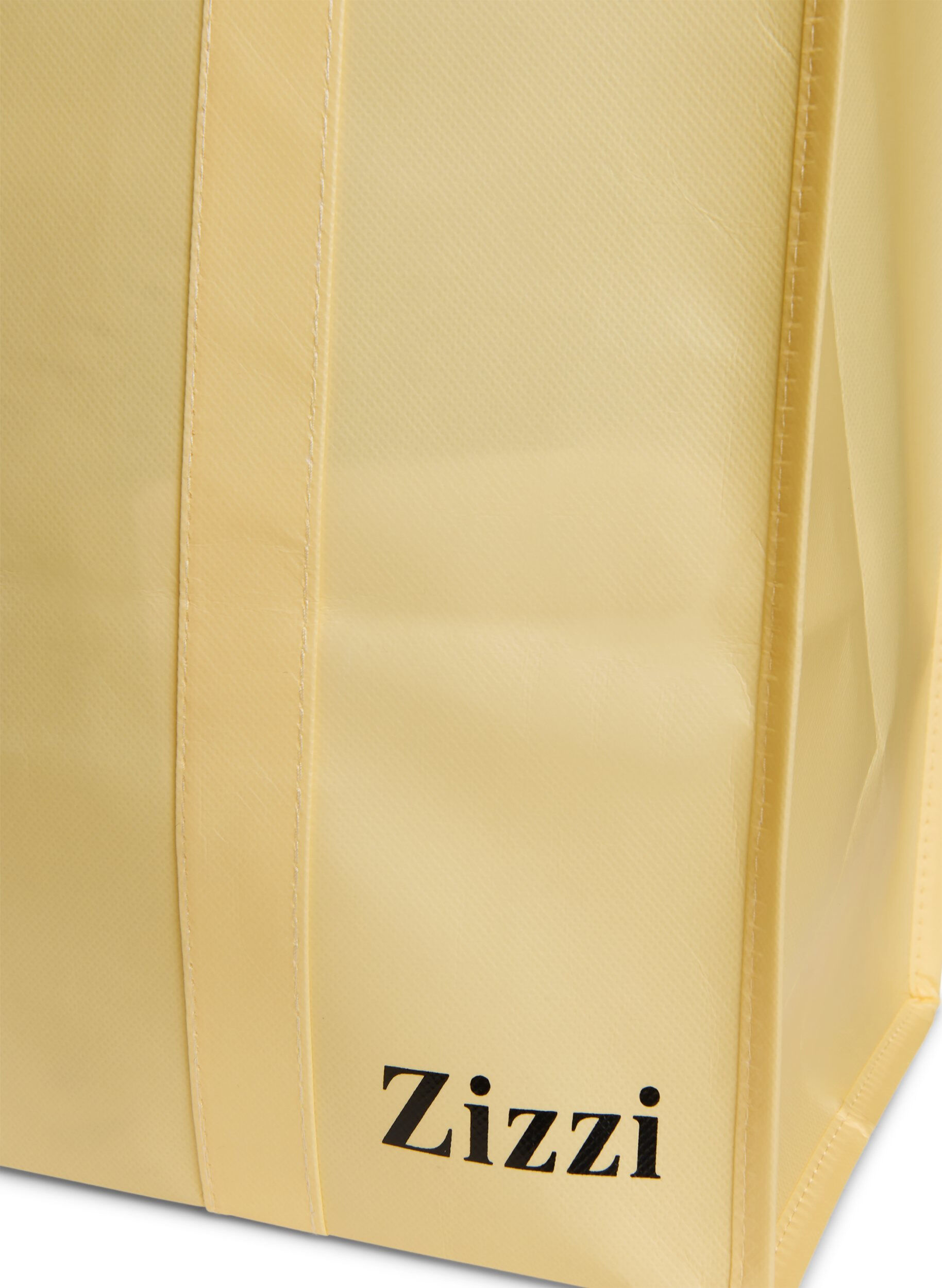 ZizziEinkaufstasche mit Rei&szlig;verschluss, Gelb, Packshot image number 2