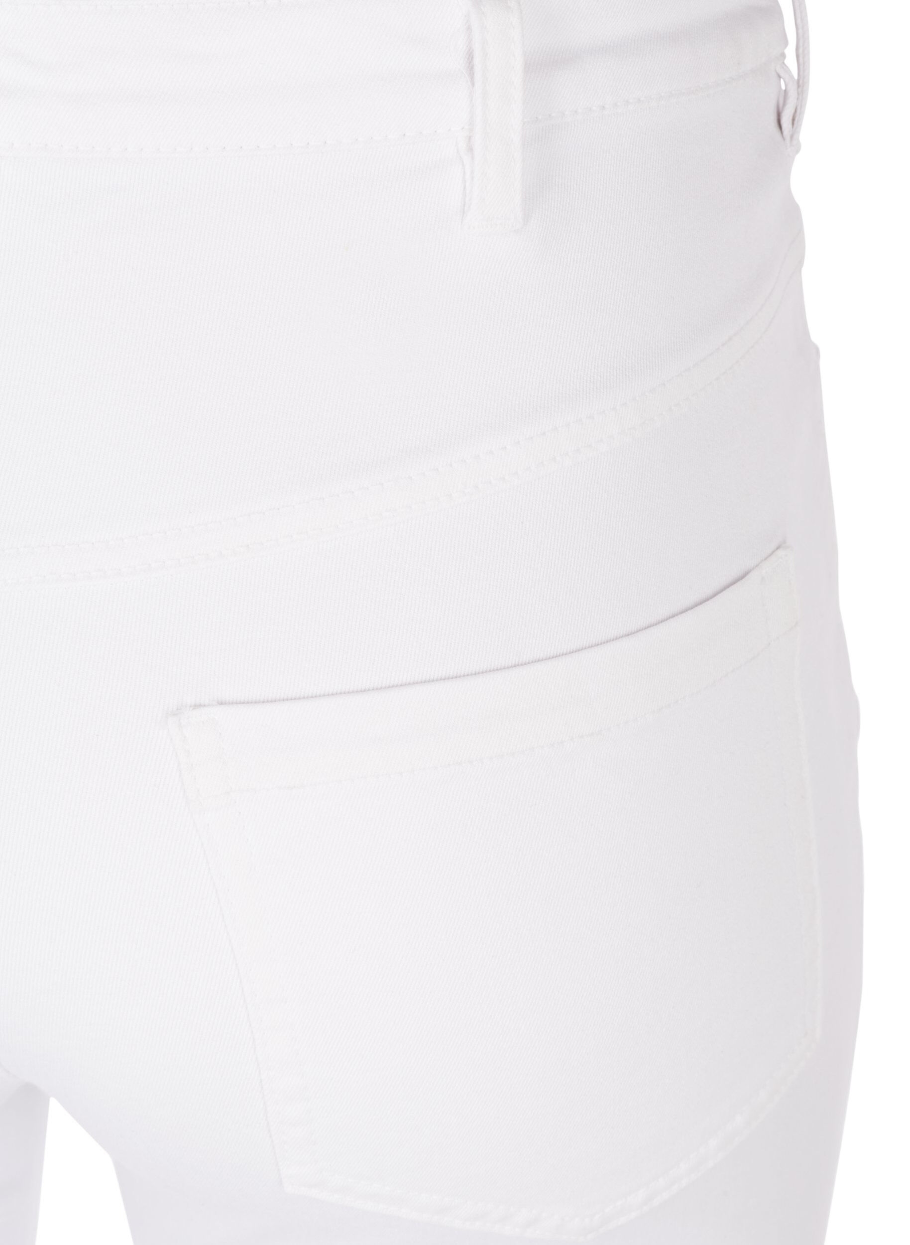 ZizziSuper Slim Amy Jeans mit hoher Taille, White, Packshot image number 3