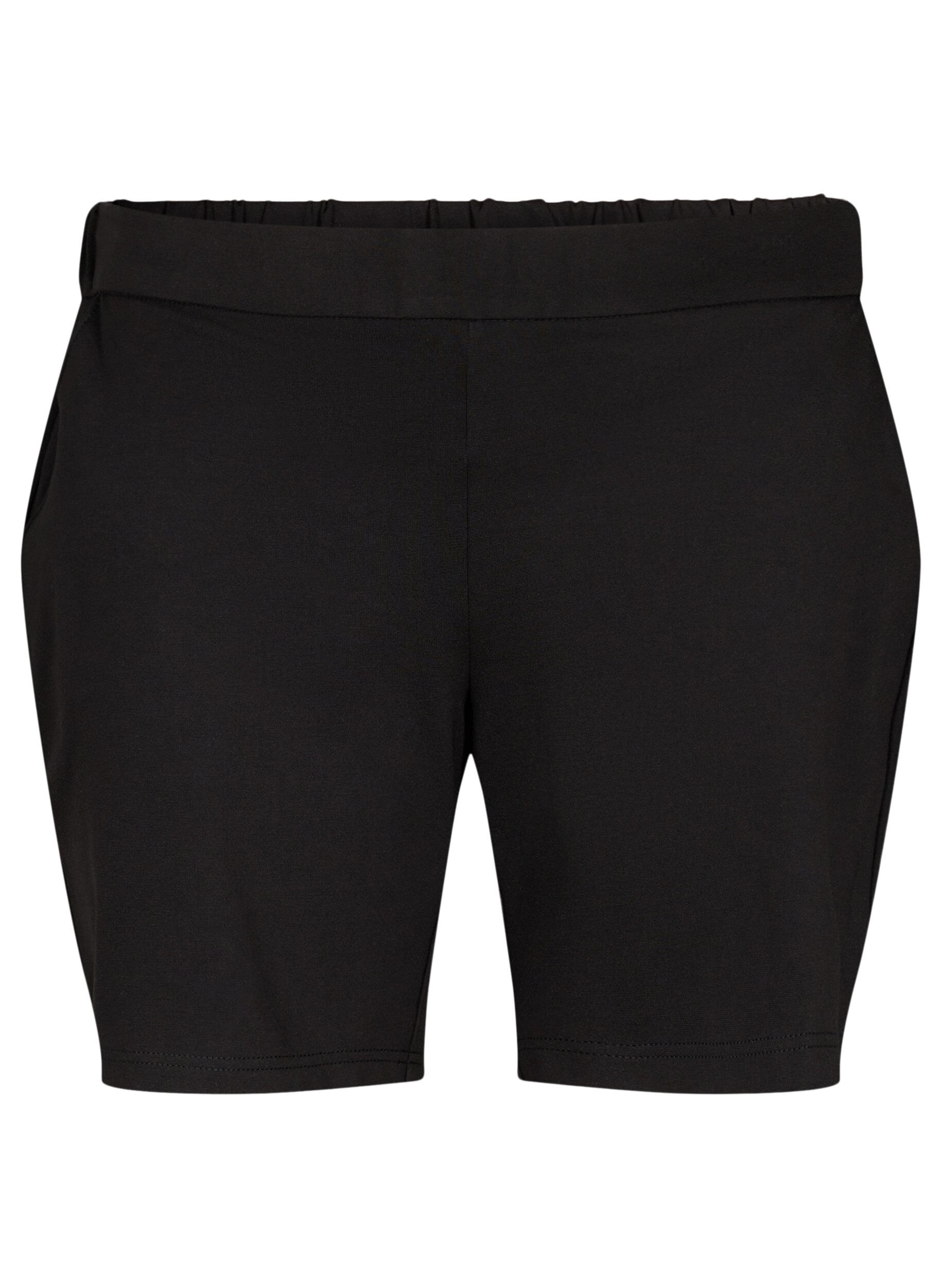 ZizziMaddison Shorts mit normaler Passform, Black, Packshot image number 0