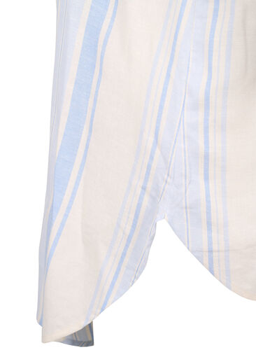 Gestreiftes Kleid mit langen Ärmeln, Birch w. Stripes, Packshot image number 3