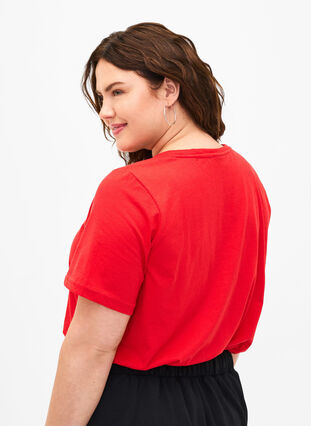 FLASH - T-Shirt mit Rundhalsausschnitt, High Risk Red, Model image number 1