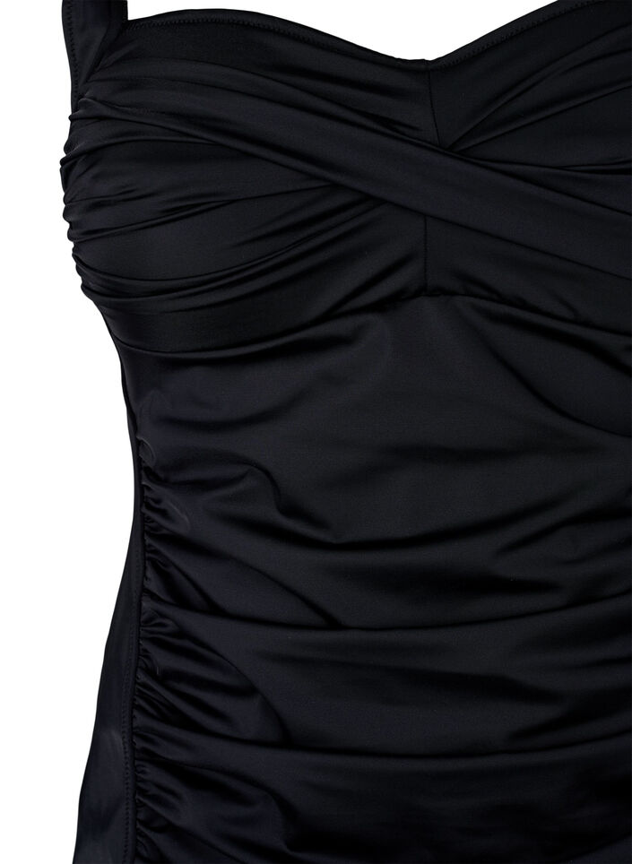 Tankini mit Drapierung, Schwarz, Packshot image number 2