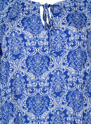 Kurzärmliges Viskose-Kleid mit Aufdruck, S. the web Oriental, Packshot image number 2