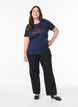 Weihnachts-T-Shirt aus Bio-Baumwolle, Blau, Model image number 1