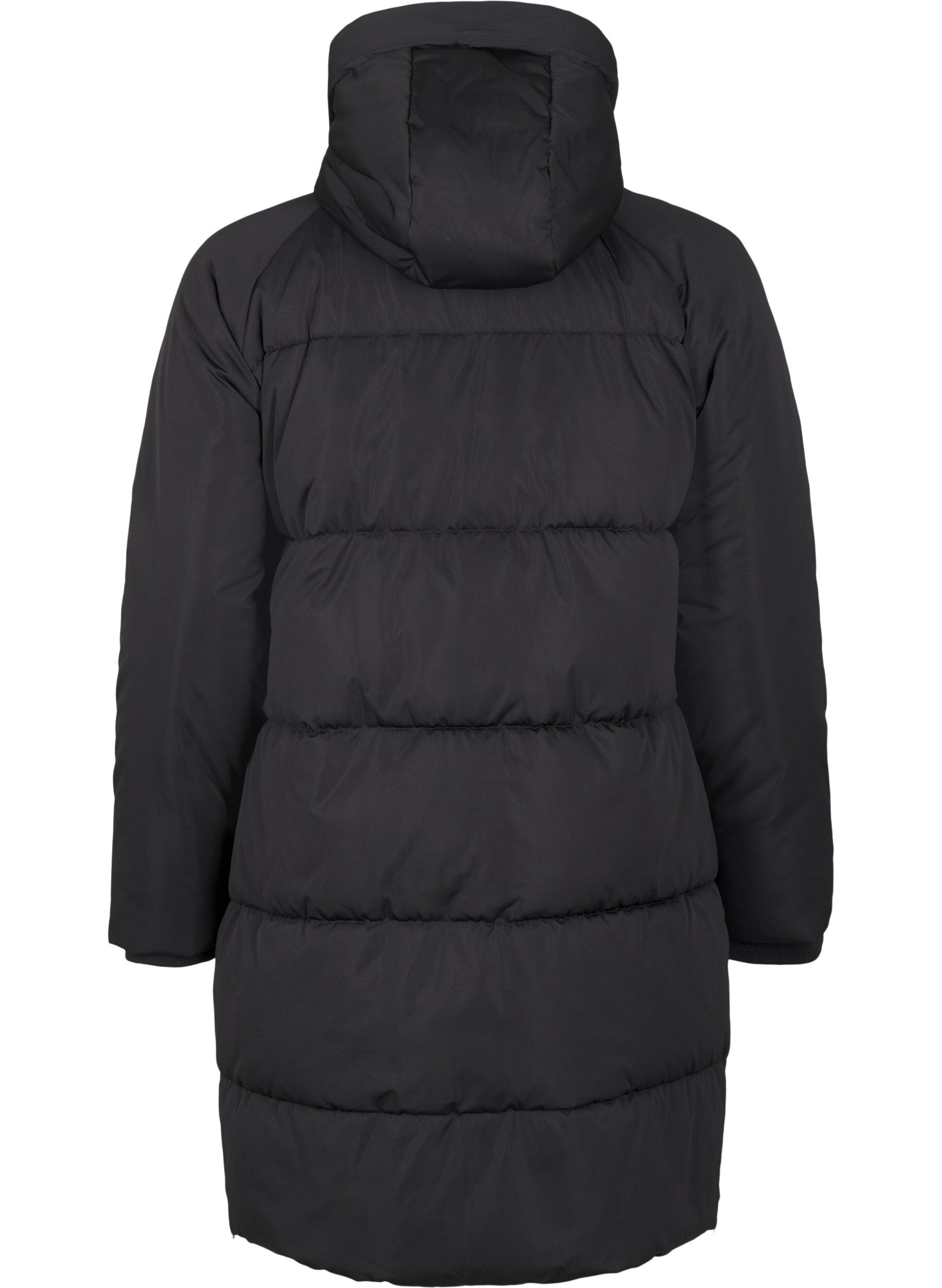 ZizziPufferjacke mit Kapuze, Schwarz, Packshot image number 1