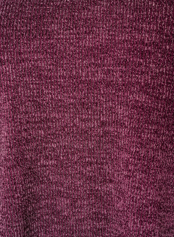 Bluse aus Jersey mit V-Ausschnitt und langen &Auml;rmeln, Dunkles Bordeaux, Packshot image number 2