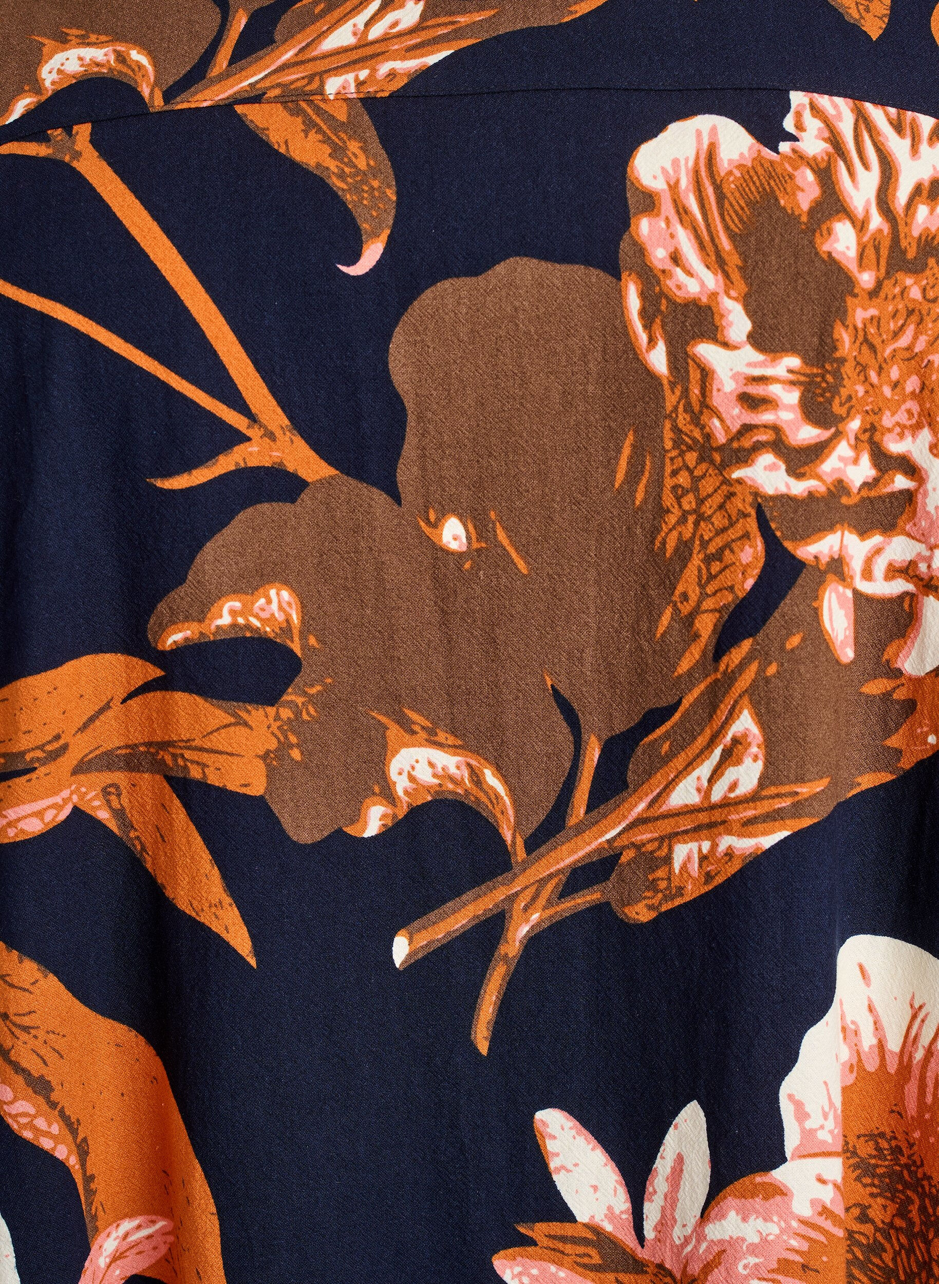ZizziKurzes Baumwollkleid mit Gummisaum und langen &Auml;rmeln, Schwarz, Packshot image number 2