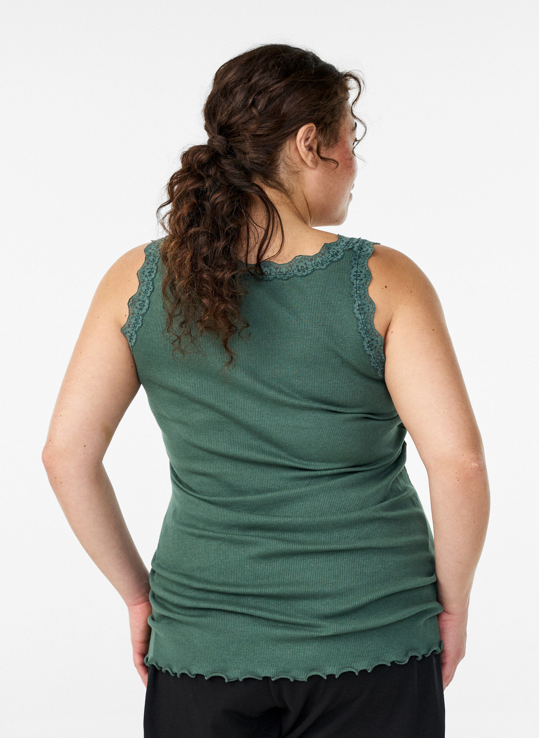 ZizziSpitzentop, Gr&uuml;n, Model image number 2