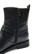 Extra-Weite - Kurzer Biker-Stiefel, Schwarz, Packshot image number 2