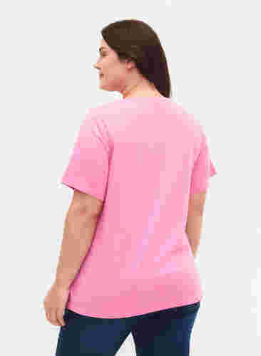 2er-Pack basic T-Shirts aus Baumwolle, Rosebloom/Navy B, Model image number 1