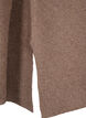 Melange-Pullover mit Seitenschlitz, Walnut/White Mel., Packshot image number 3