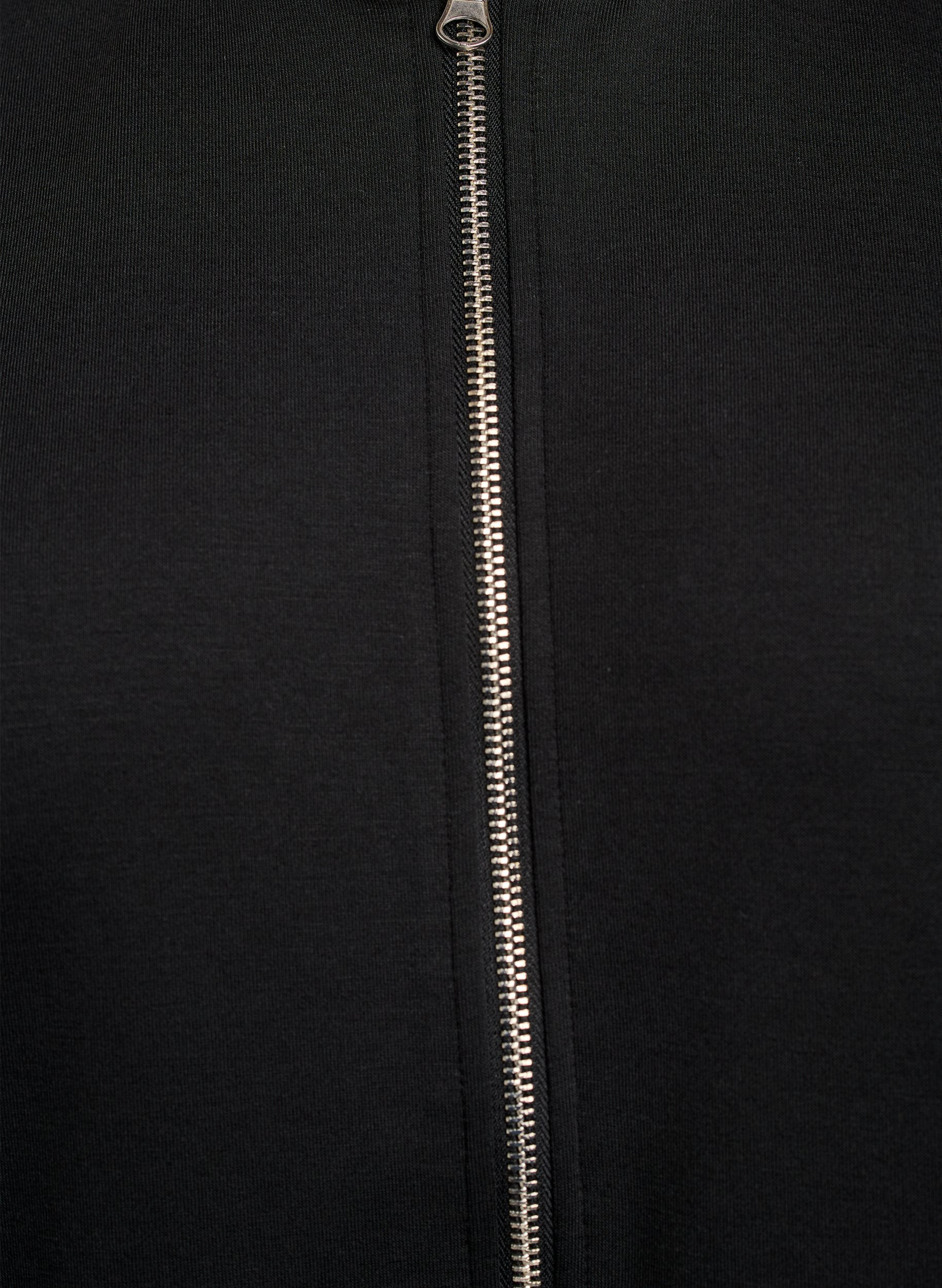 ZizziBomber-Cardigan mit Rei&szlig;verschluss, Schwarz, Packshot image number 2