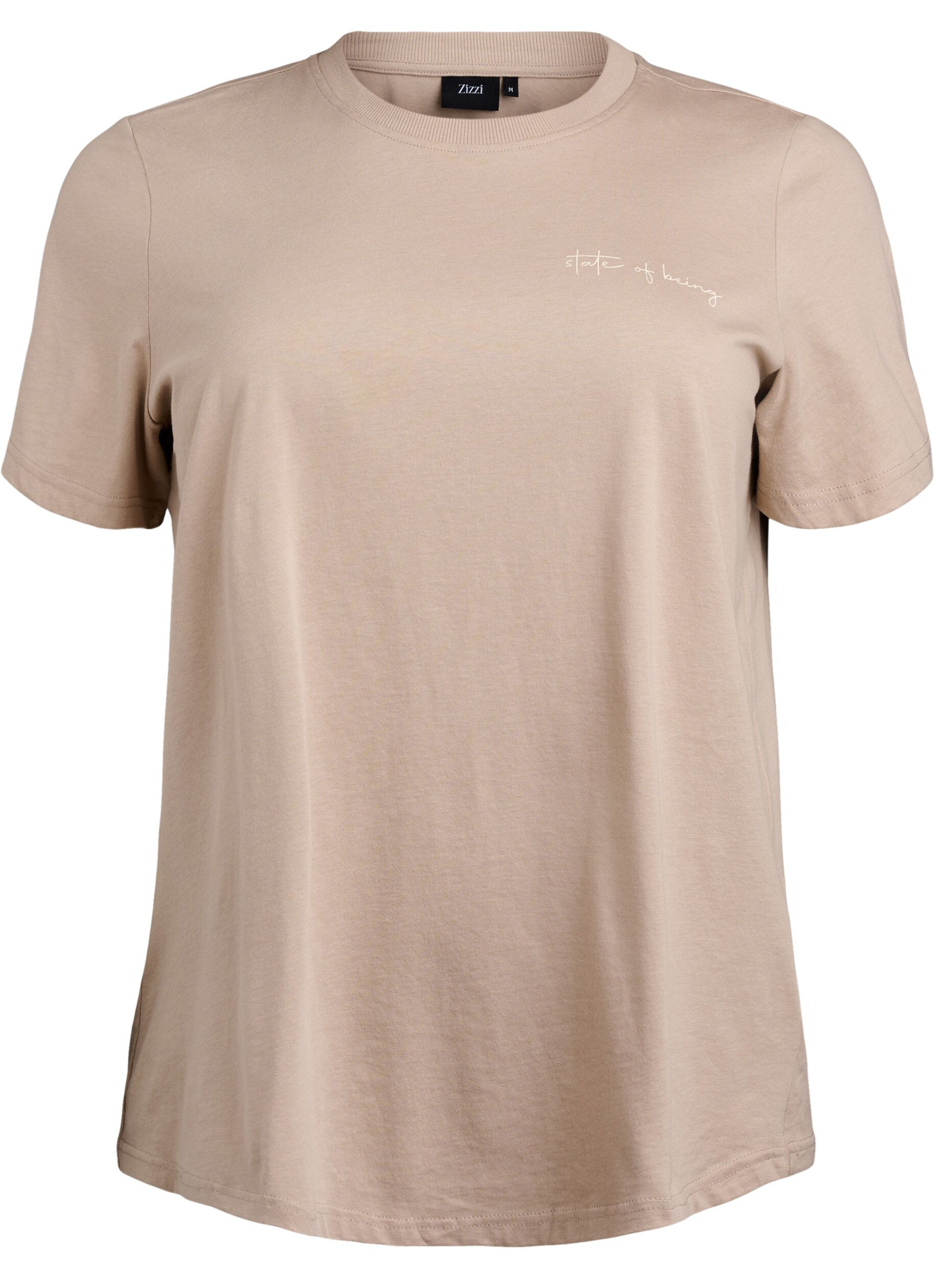 T-Shirt mit Textaufdruck und Rundhalsausschnitt