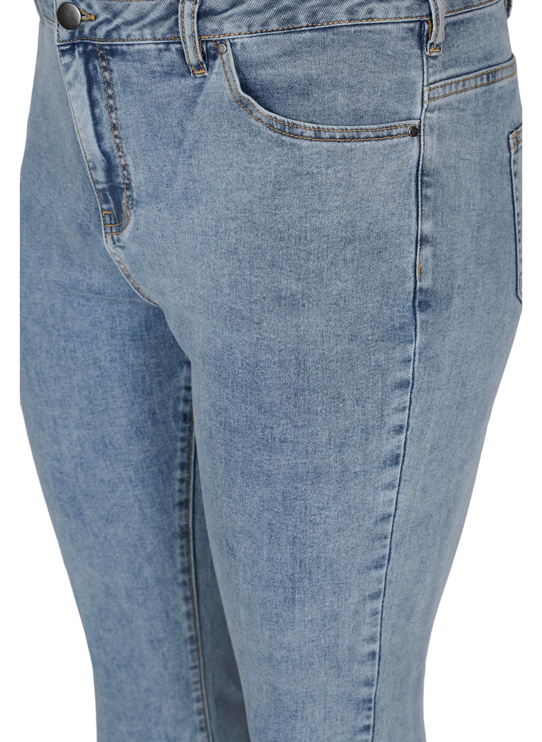 ZizziCropped Amy Jeans mit Schleifen, Light blue, Packshot image number 2