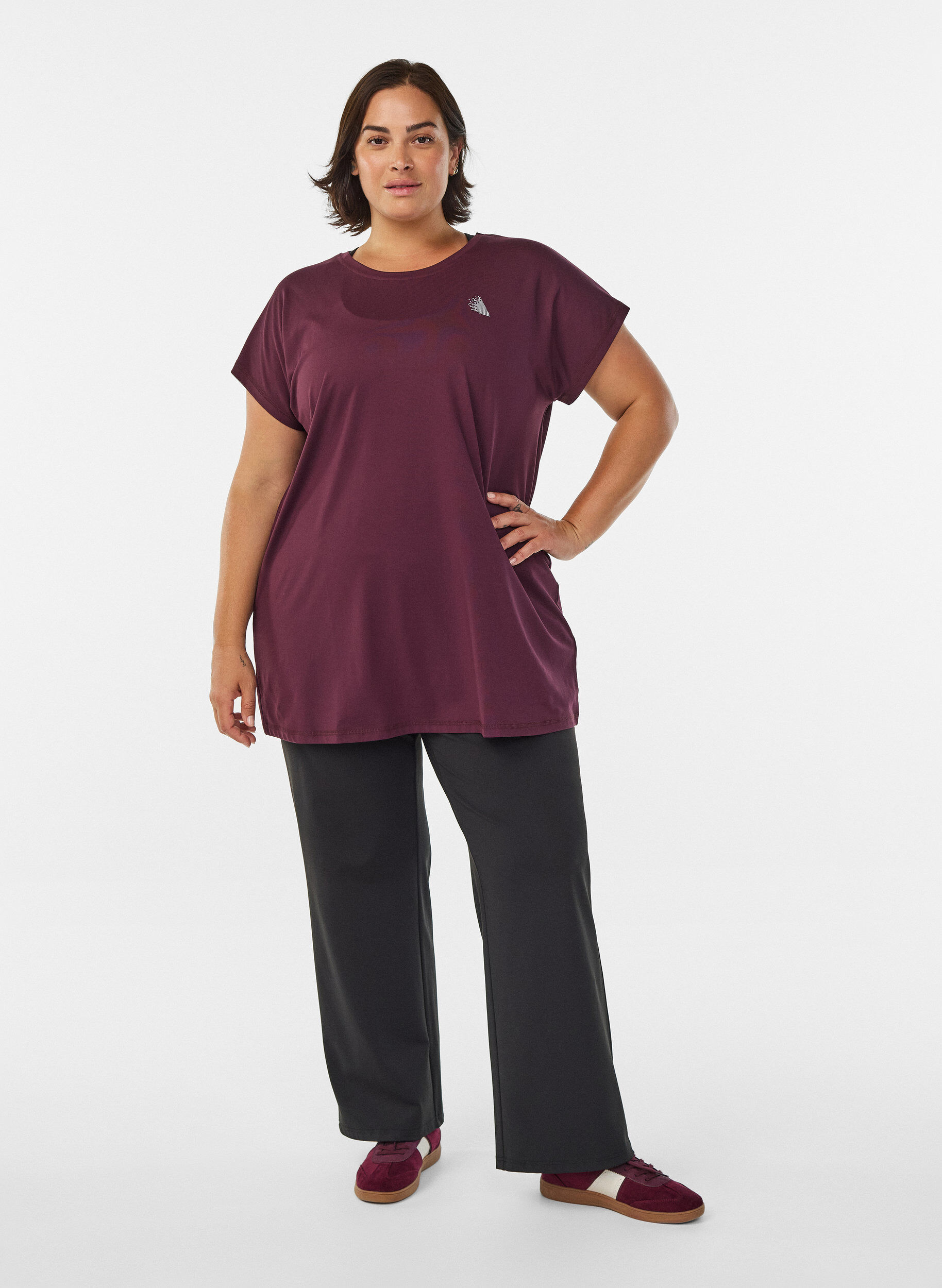 ZizziLanges Trainingsshirt, Rot, Model image number 1