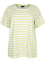 Gestreiftes T-Shirt aus Baumwolle, Wild Lime Stripes, Packshot