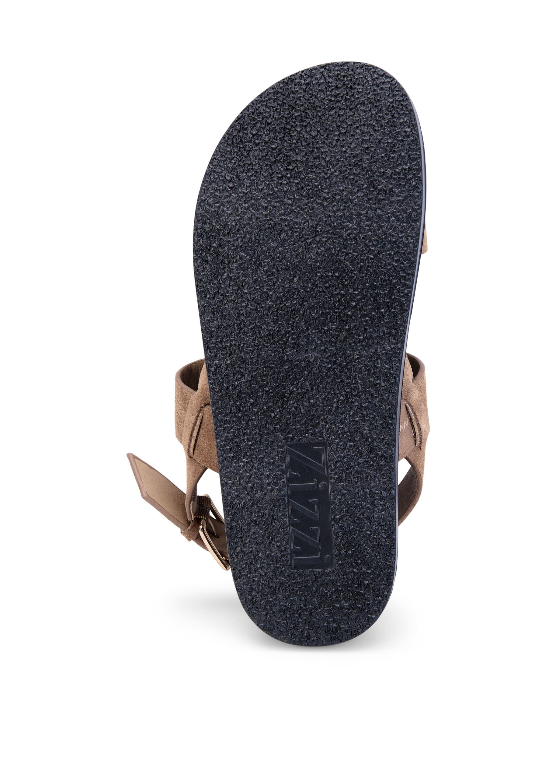 ZizziWide Fit Sandalen aus Wildleder, Brown, Packshot image number 3