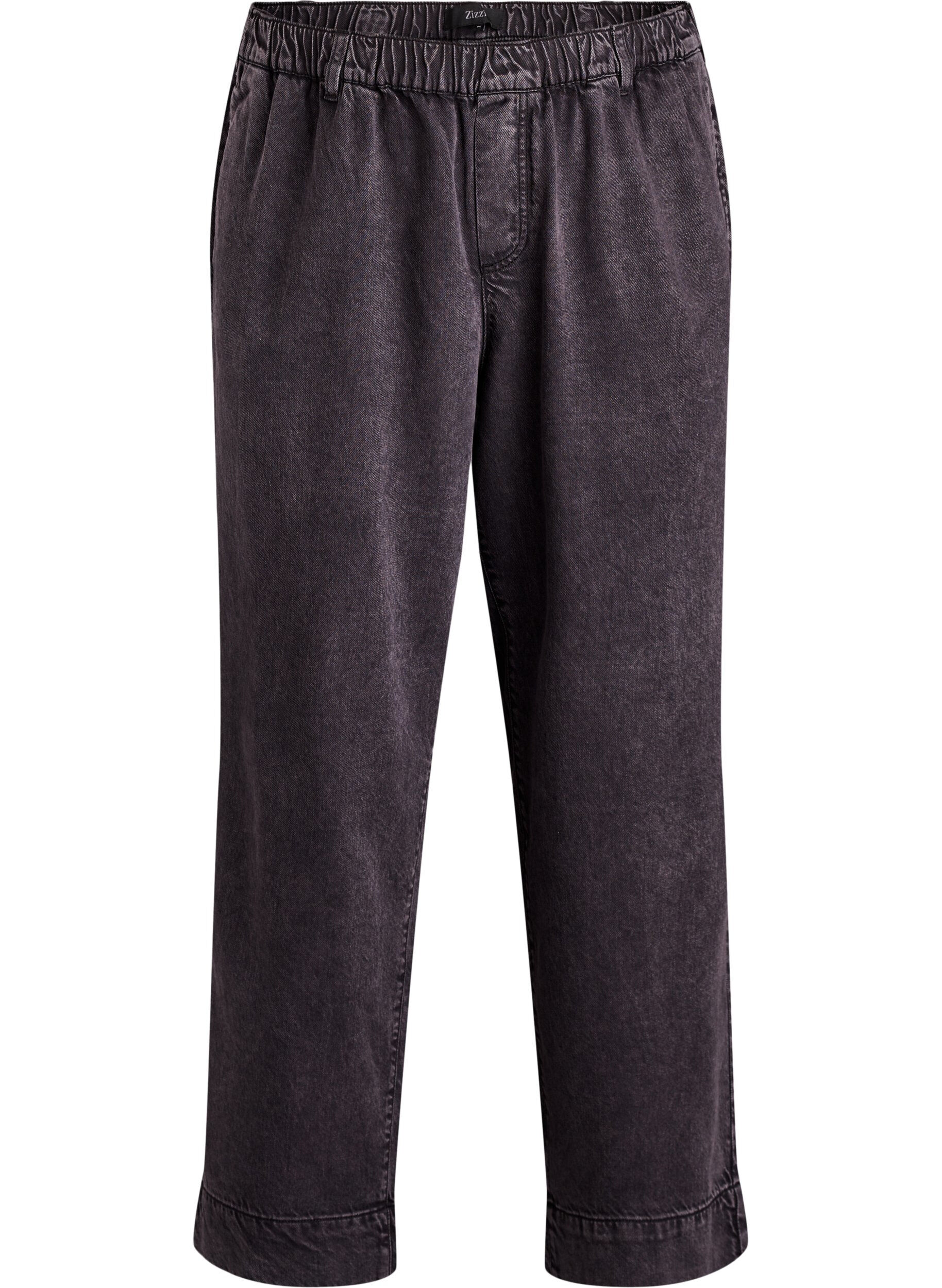 Weite Jeans mit elastischem Bund