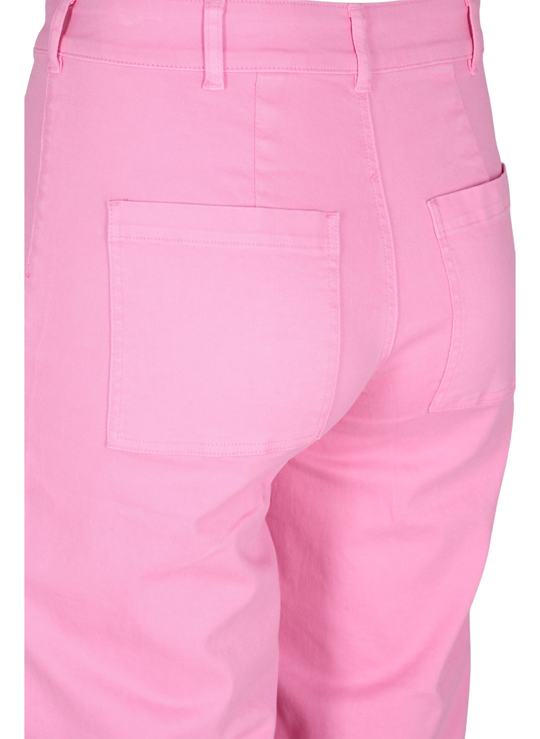 ZizziFlared Jeans mit hoher Taille, Pink, Packshot image number 3
