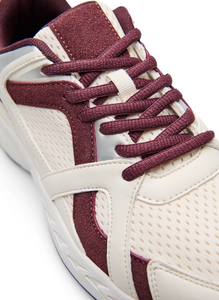 Sportliche Sneakers mit Mesh, Rot, Packshot image number 3