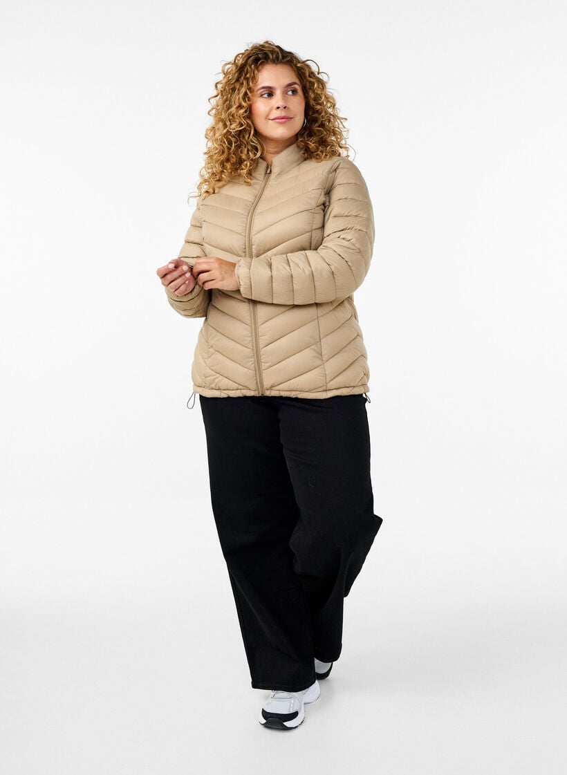 Leichte Jacke mit Taschen, Braun, Model image number 1