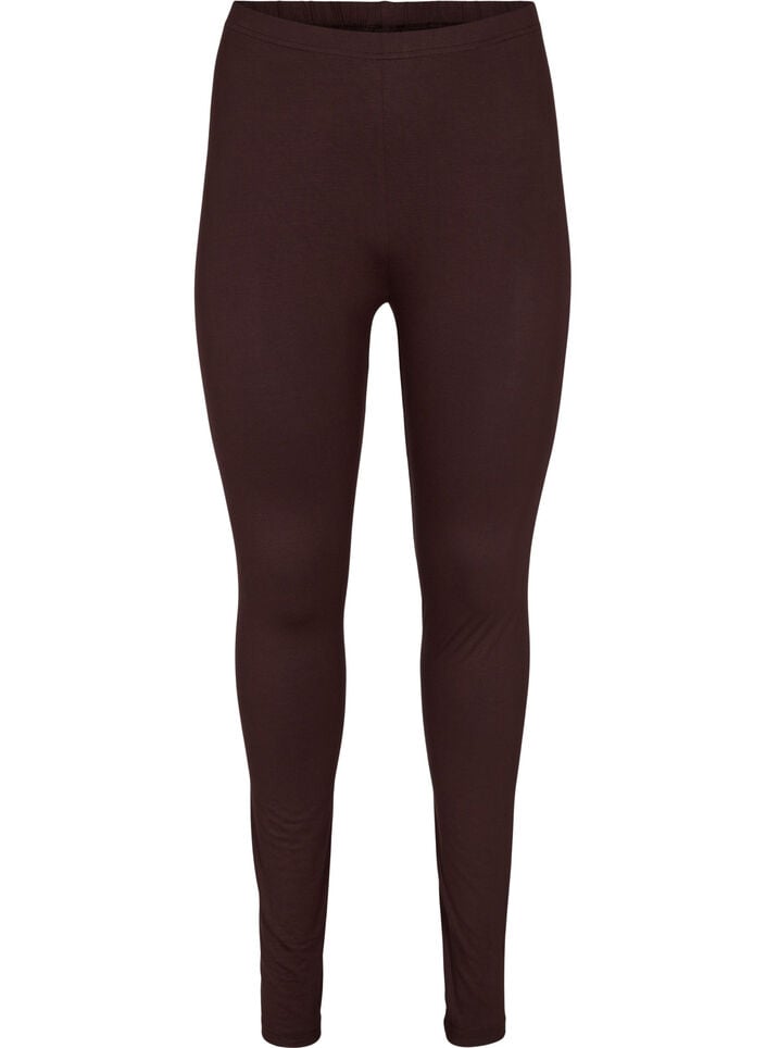 Basic-Leggings aus Viskose, Braun, Packshot image number 0