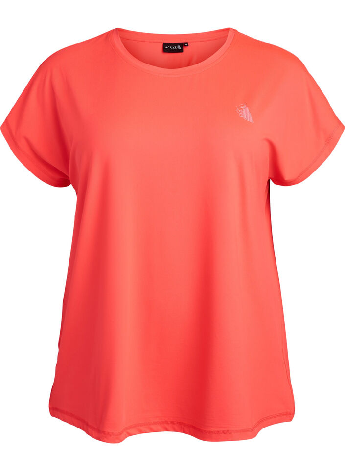 Einfarbiges Trainings-T-Shirt, Orange, Packshot image number 0