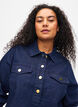 Denim-Kleid mit A-Form und Knöpfen, Dark Blue Denim, Model image number 2