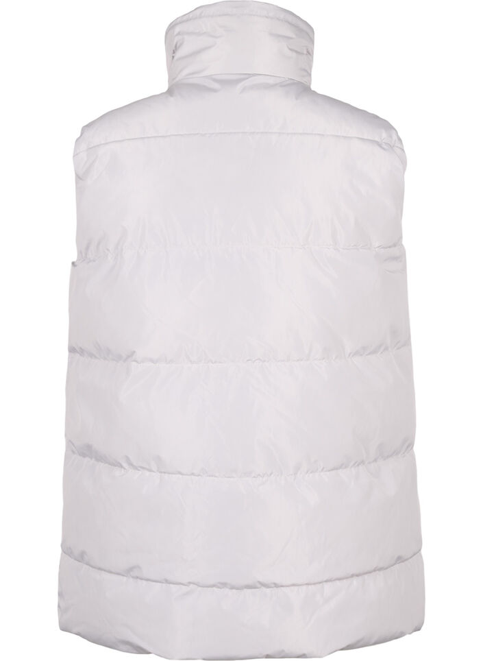 Sportliche Weste mit hohem Kragen und Taschen, Pearl Blue, Packshot image number 1