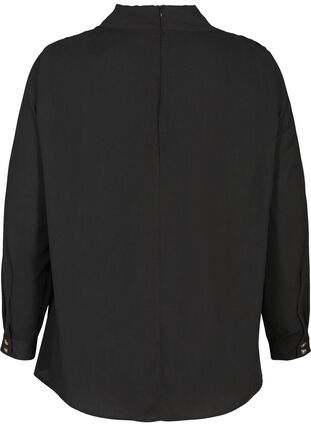 Bluse mit langen Ärmeln, Black, Packshot image number 1