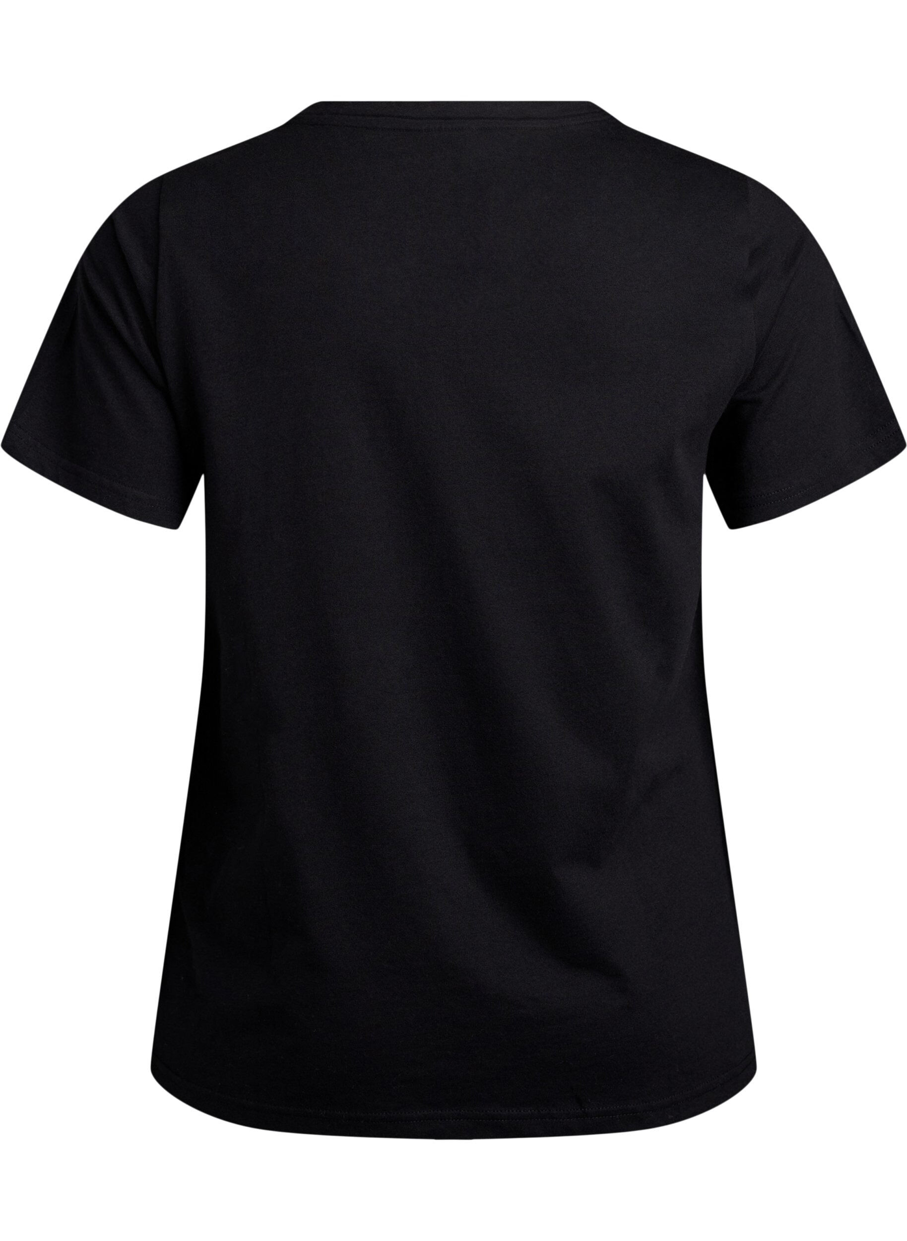 ZizziT-Shirt mit dekorativen Details, Schwarz, Packshot image number 1