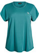 Einfarbiges Trainings-T-Shirt, Petrol, Packshot image number 0