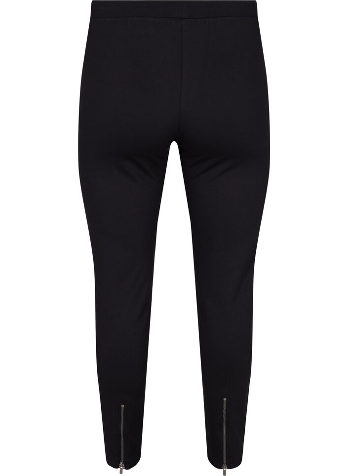 Leggings mit Reißverschluss, Black, Packshot image number 1