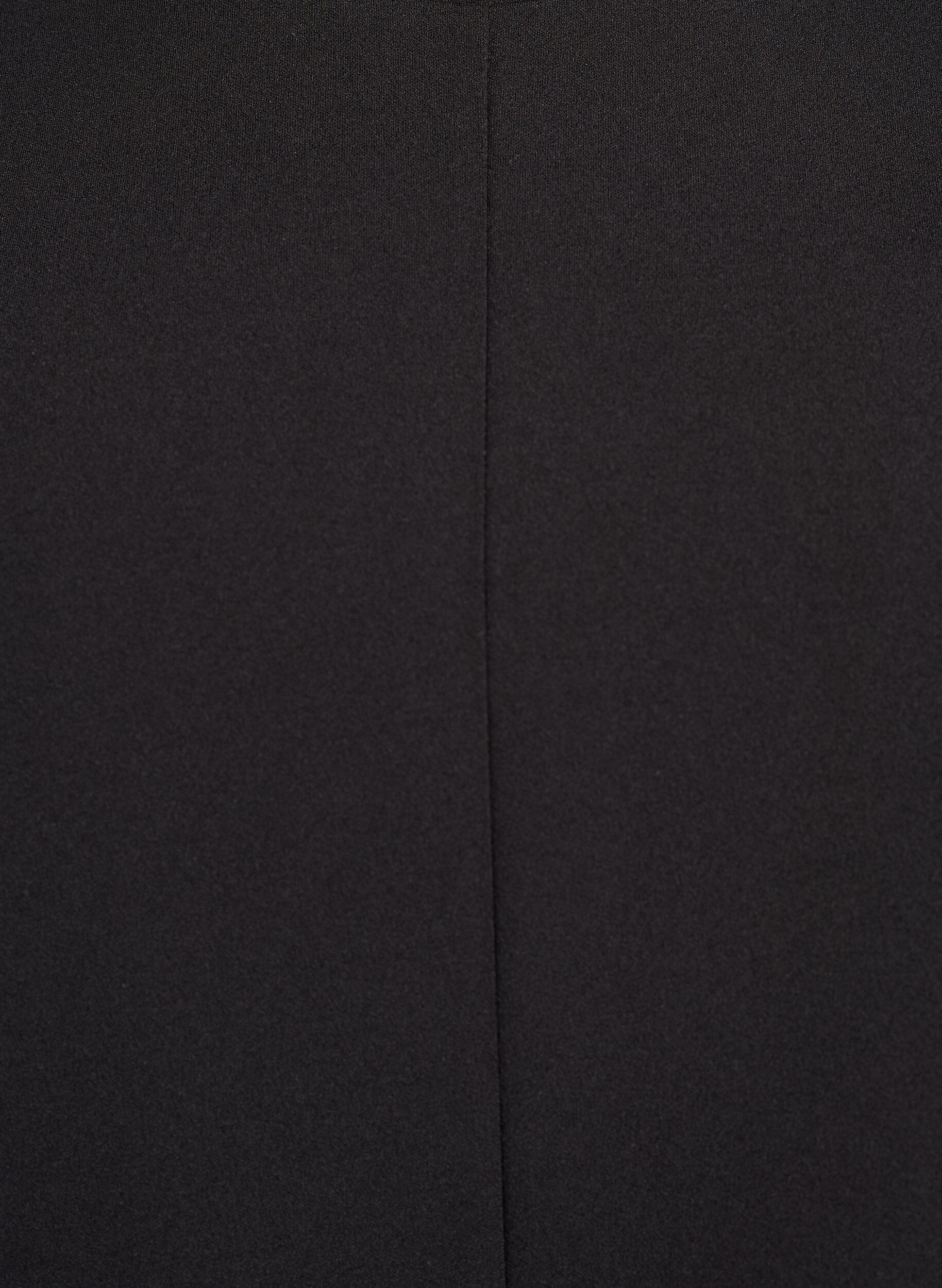 ZizziKurz&auml;rmelige Bluse mit formgebenden Abn&auml;hern, Schwarz, Packshot image number 2