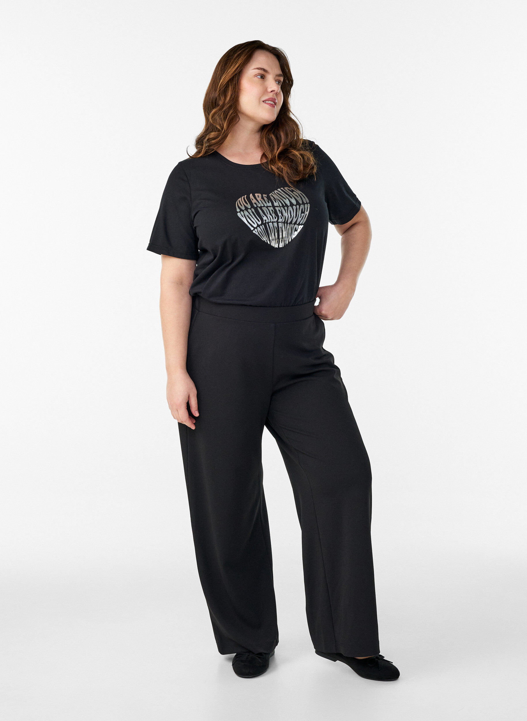ZizziT-Shirt mit Print, Schwarz, Model image number 1