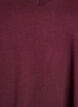 Basic-T-Shirt mit V-Ausschnitt aus Bio-Baumwolle, Dunkles Bordeaux, Packshot image number 2