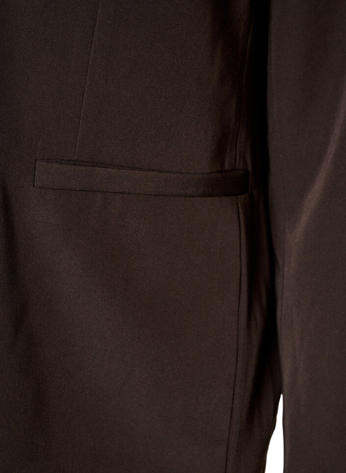 Zweireihiger Blazer mit lockerer Passform, Braun, Packshot image number 3
