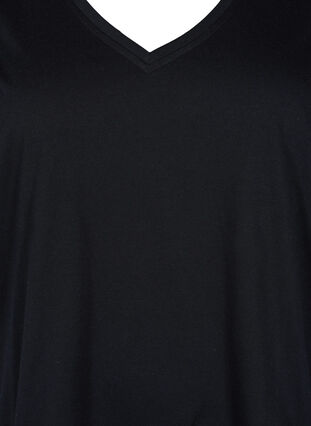 FLASH - 2er-Pack T-Shirts mit V-Ausschnitt, Black/Black, Packshot image number 3