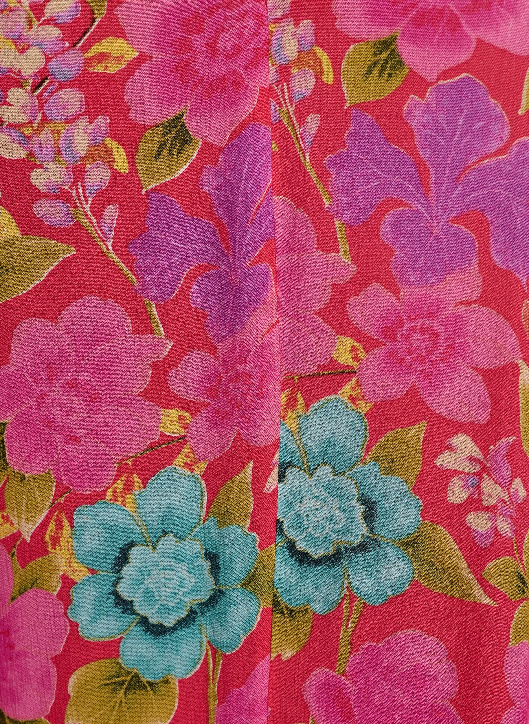 Zizzi&Auml;rmelloses Maxikleid in A-Linie mit V-Ausschnitt, Rot, Packshot image number 2