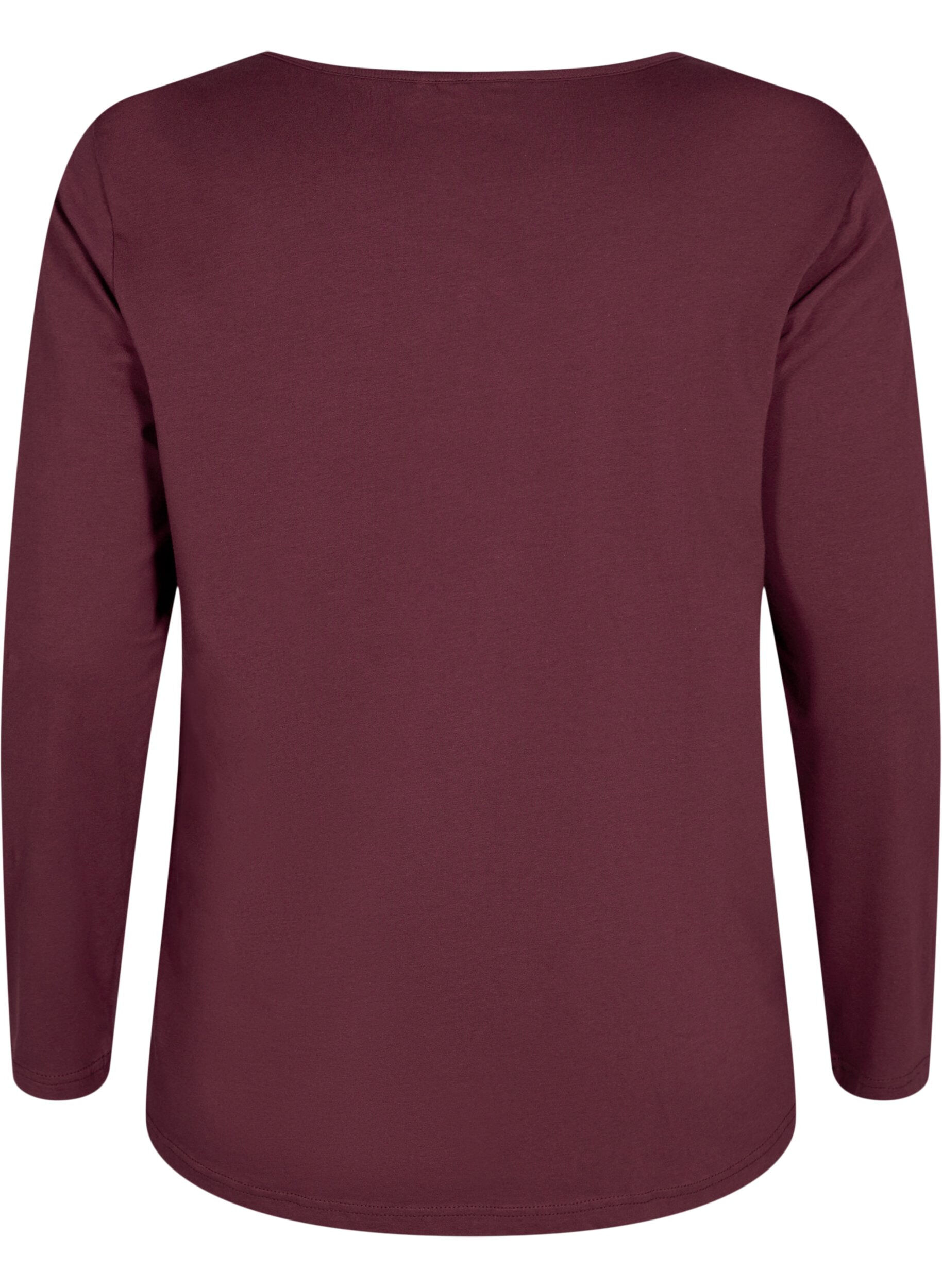 ZizziNachthemd aus Baumwolle mit Text-Aufdruck, Rot, Packshot image number 1