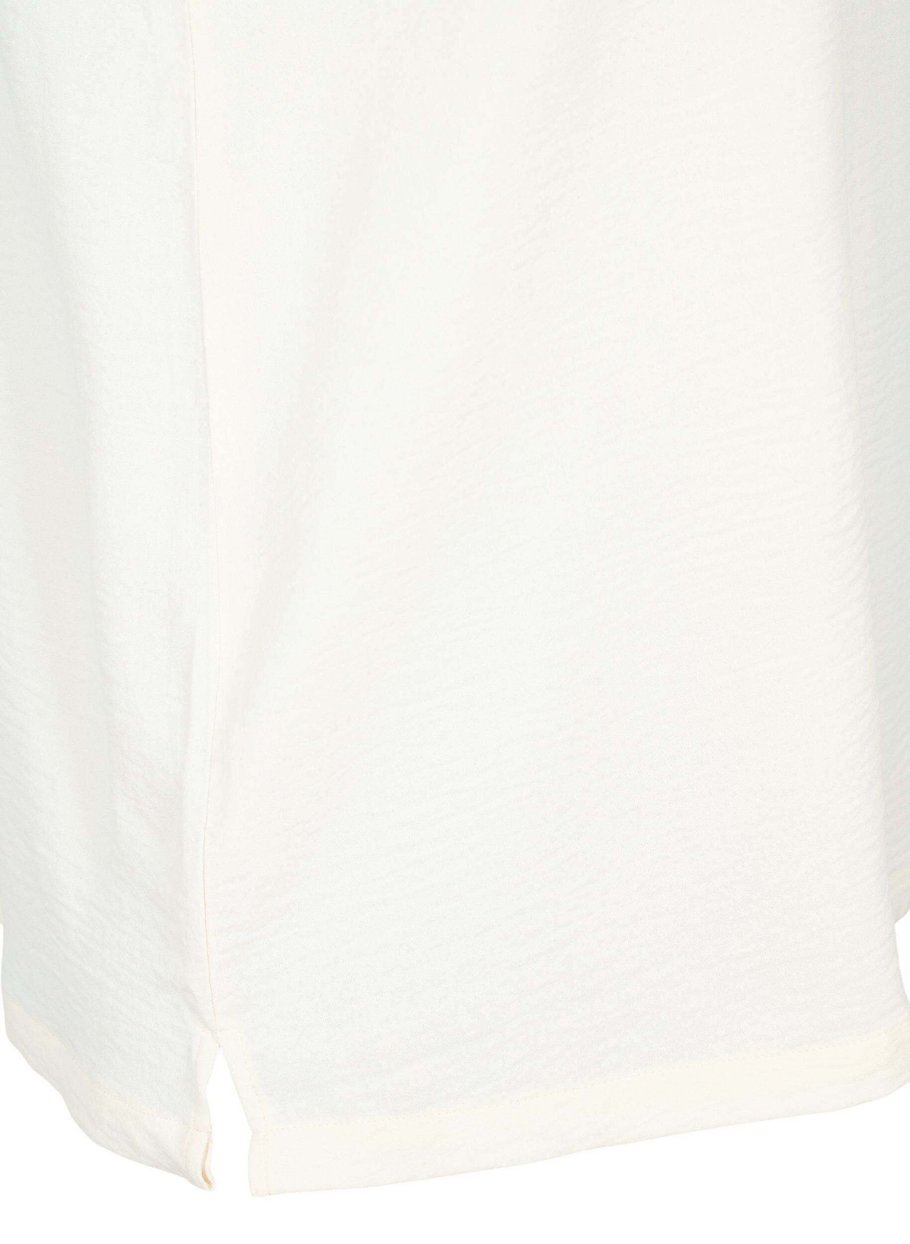 Zizzi&Auml;rmelloses Oberteil mit Faltendetails, Vanille, Packshot image number 3