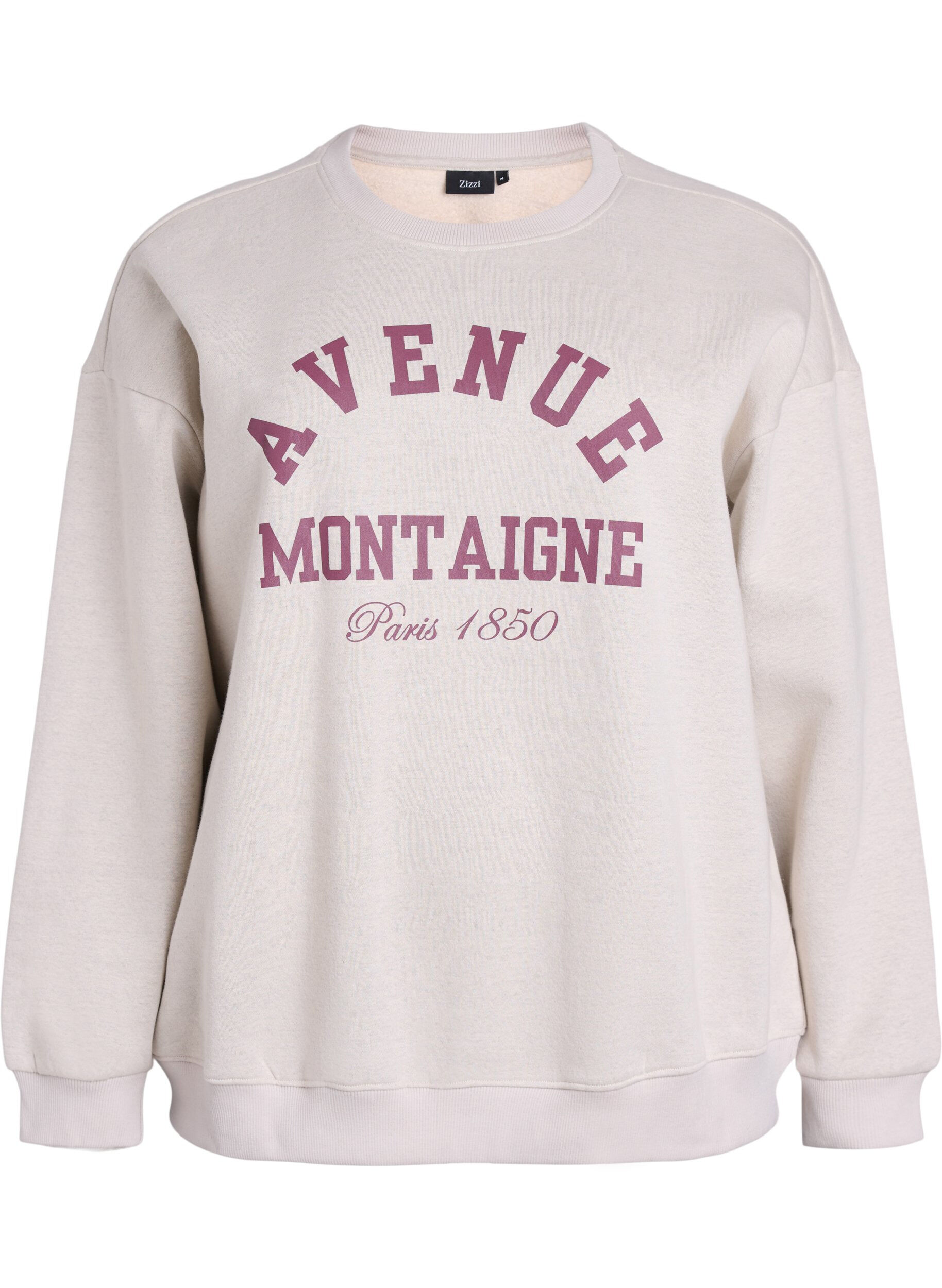 Sweatshirt mit Text auf der Vorderseite