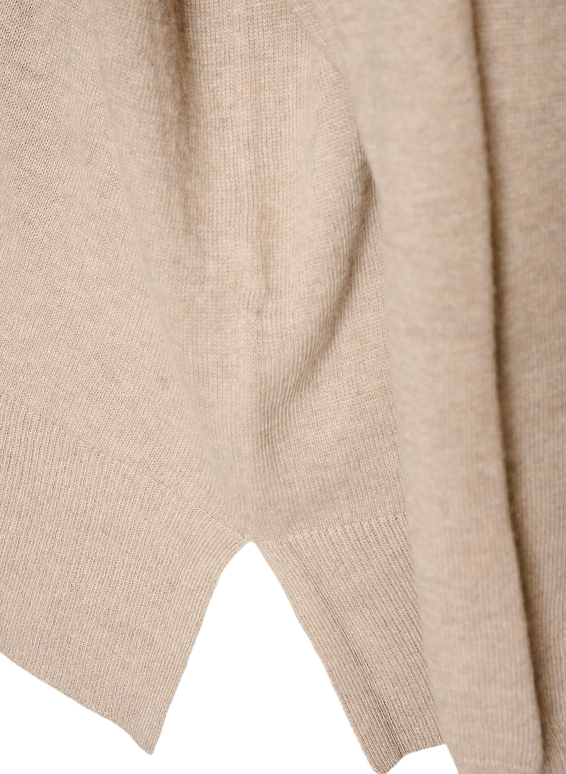 ZizziRollkragenpullover mit lockerer Passform, Beige, Packshot image number 3