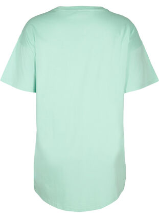 Langes kurzarm T-Shirt aus Baumwolle, Lichen, Packshot image number 1