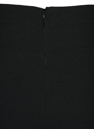 Eng anliegender Midirock mit Schlitz, Black, Packshot image number 3