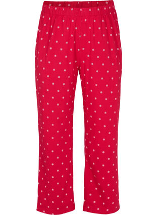 Schlafanzughose aus Baumwolle mit Print, Tango Red AOP, Packshot image number 0