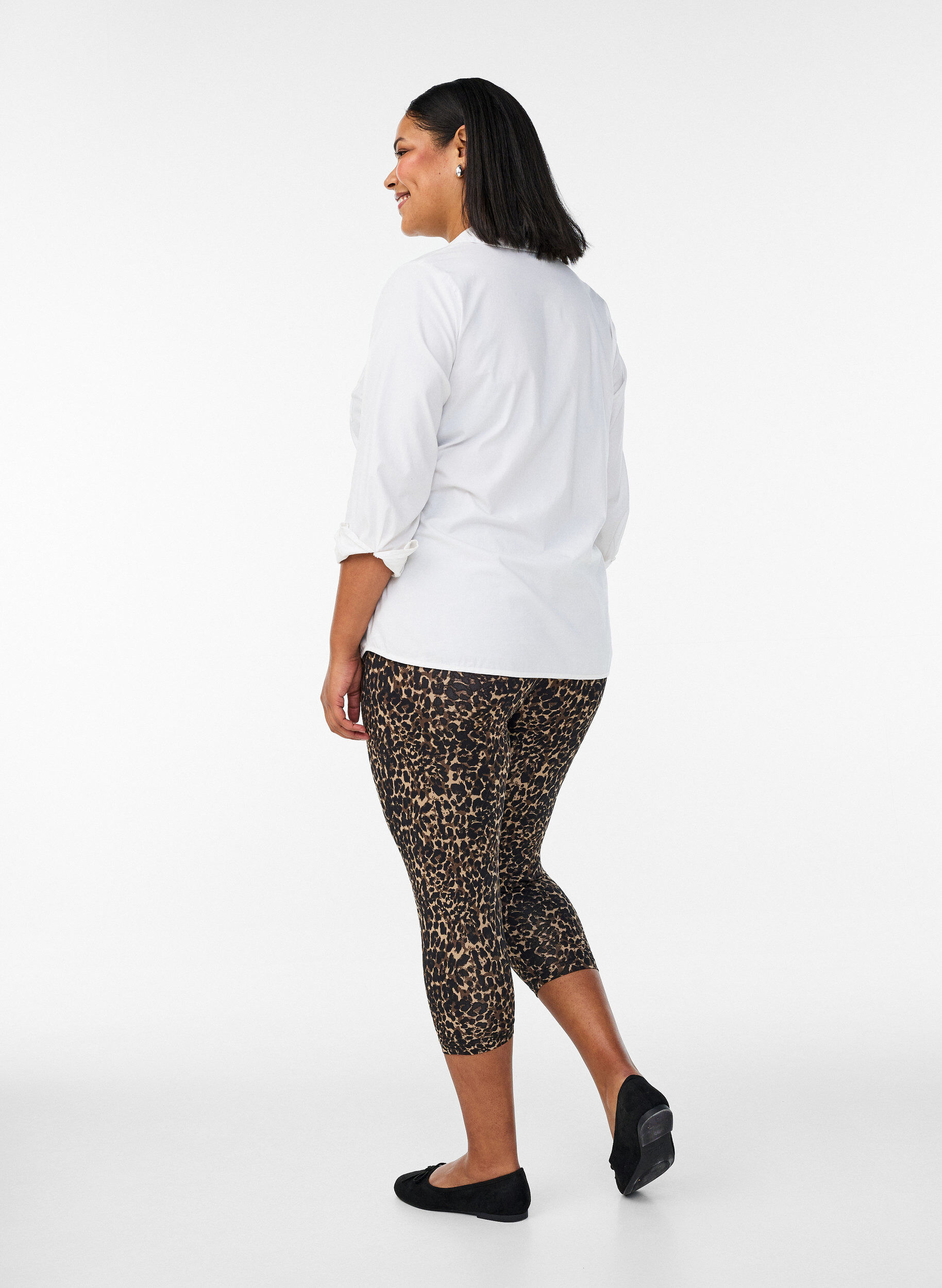 Zizzi2er-Pack 3/4-Leggings, Schwarz, Model image number 2