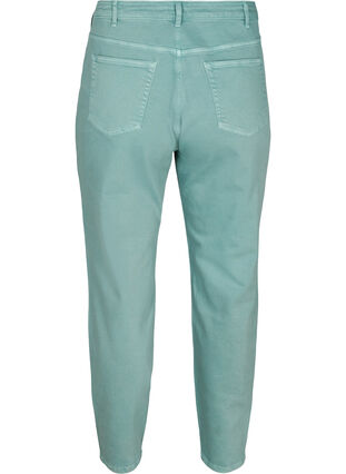 Mom Fit Jeans aus Baumwolle, Chinois Green, Packshot image number 1