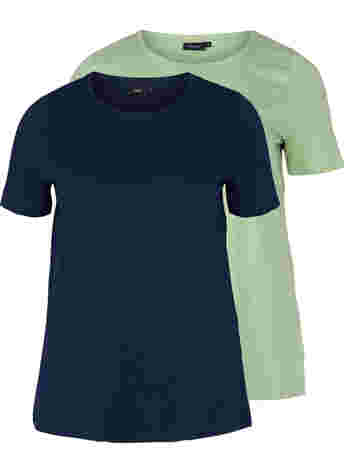 2er Pack kurzarm T-Shirts aus Baumwolle