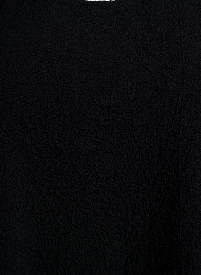 &Auml;rmelloses Top mit Struktur, Schwarz, Packshot image number 2